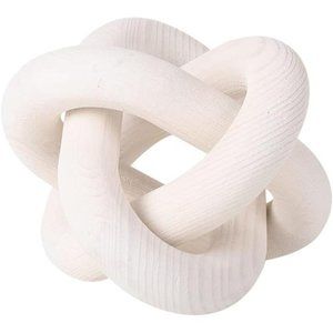 3 Link Boho Wooden Hand Carved Decorative